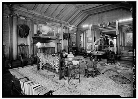 tr2 Theodore Roosevelt trophy room in sagamore hill man cave.